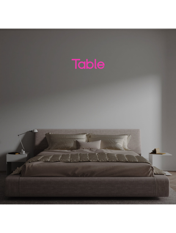 Custom text: Table